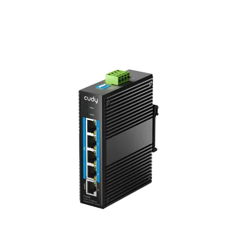 CUDY IF1005P - 5-Port 10/100M Industrial PoE+ Switch