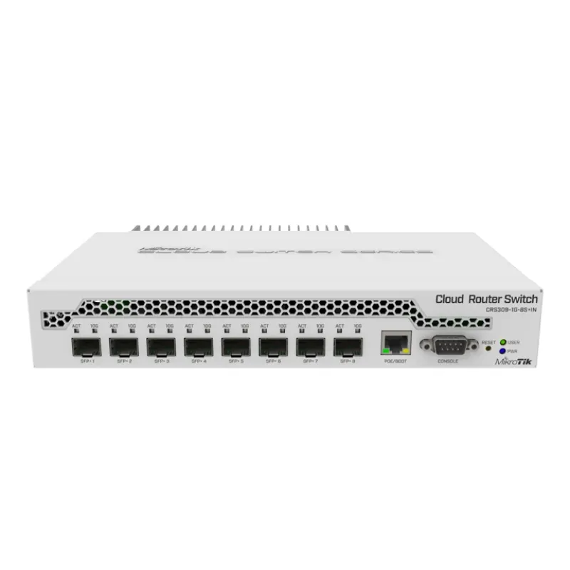 Mikrotik CRS309-1G-8S+IN 8x 10G SFP+ 1x Gigabit Fansız Masaüstü Switch (CRS309-1G-8S+IN)
