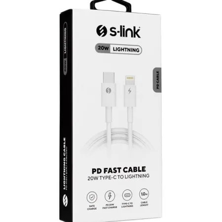 S-Link Hızlı Şarj Kablosu Type-C to Lightning (1m)