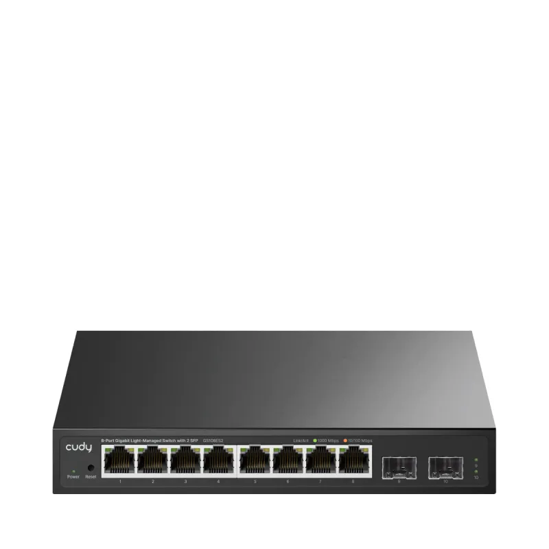 CUDY GS108ES2 - 8-Port Gigabit Light Managed Switch with 2 SFP