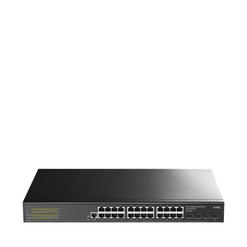 CUDY GS2024S2 - 24-Port Layer 2 Managed Gigabit Switch with 4 Gigabit SFP Slots