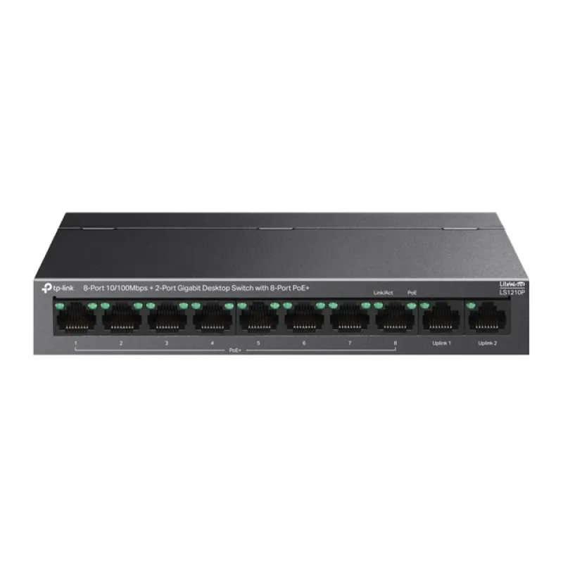 Tp-Link 8Port 10/100 Mbps 96W (LS1210P)