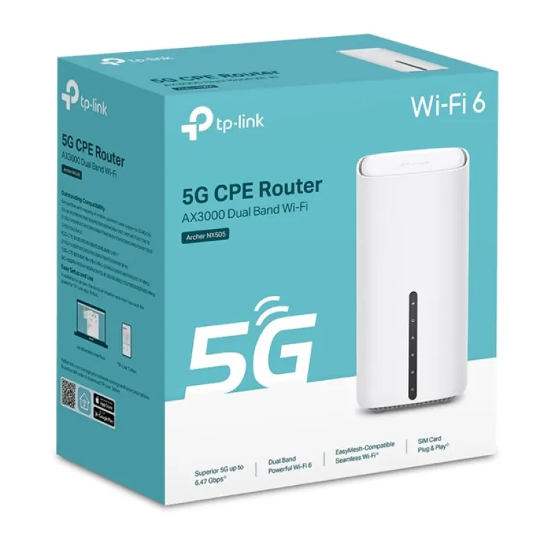 Tp-Link Archer NX505 ÇiftBant Wi-Fi6 5G LTE Router