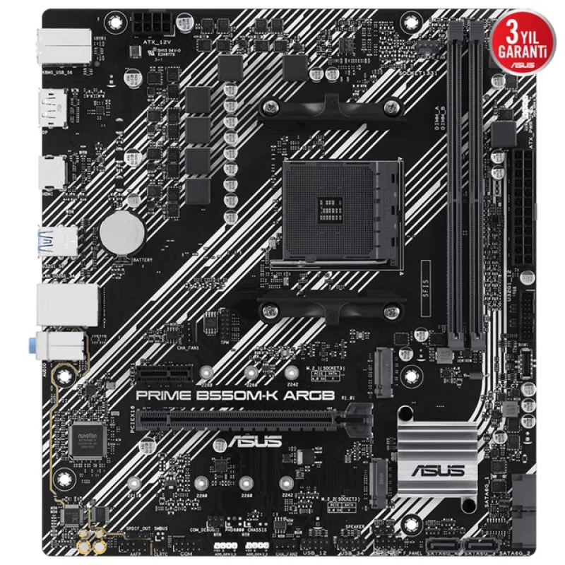 Asus Prime B550M-K ARGB AM4 Ryzen DDR4 Hdmi Dp