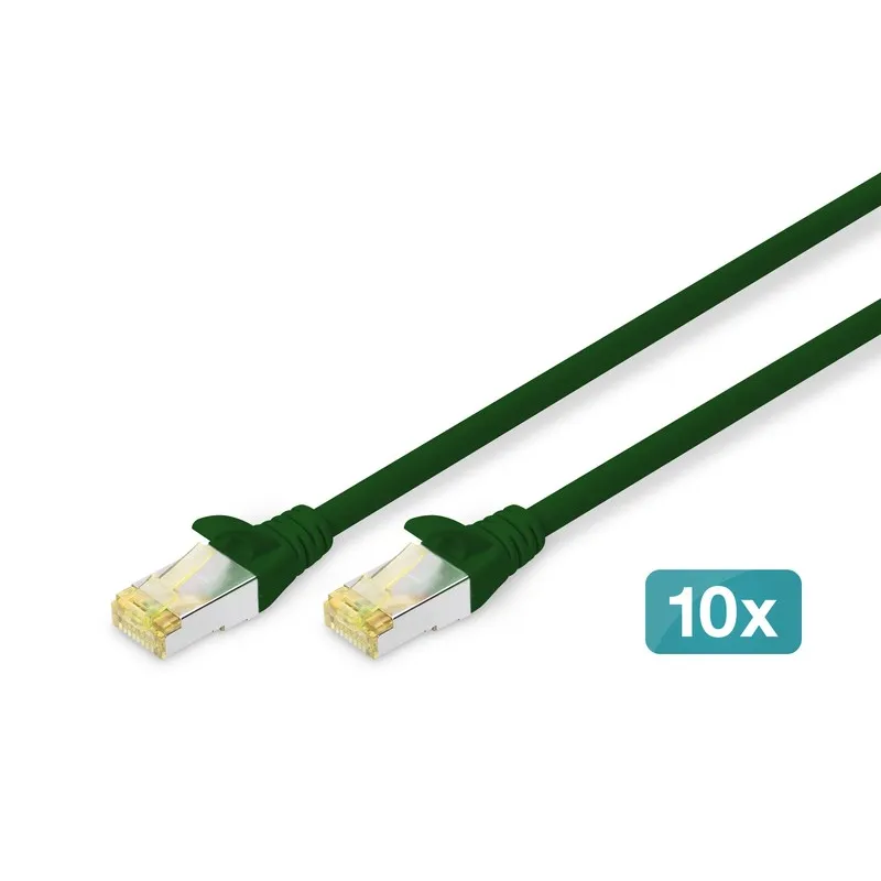 Digitus Zırhlı Patch Kablo Cat6A Yeşil (2m)
