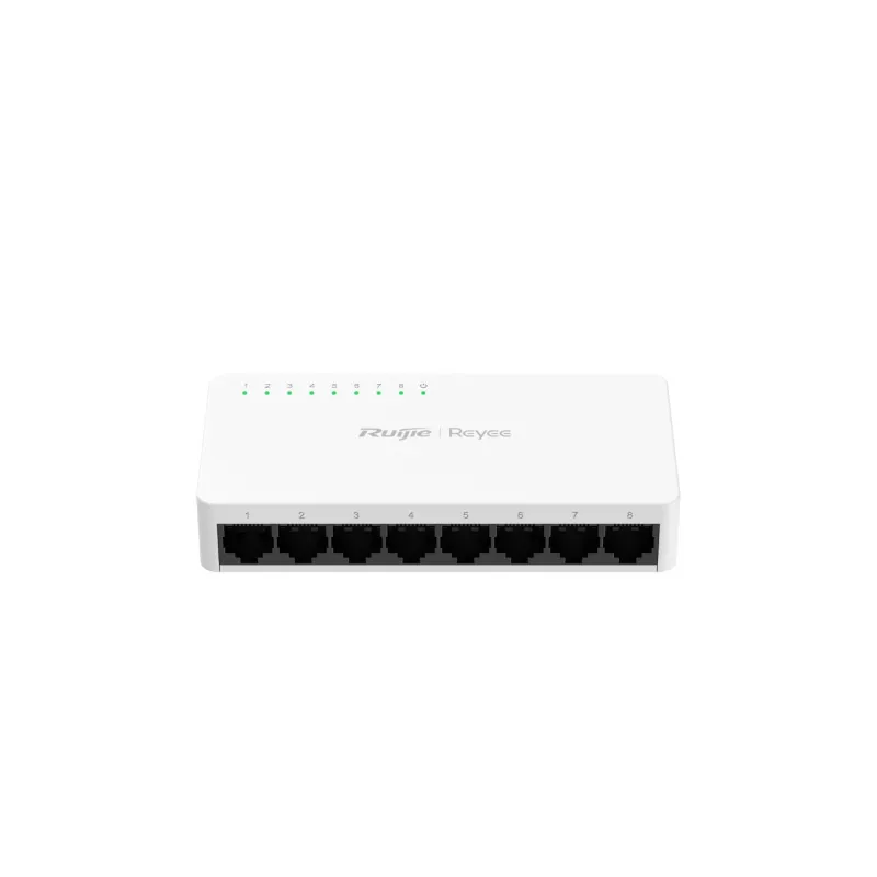 Ruijie Reyee RG-ES08F 8 Portlu, 10/100 Fast Ethernet,Tak Çalıştır Switch, Plastik Kasa