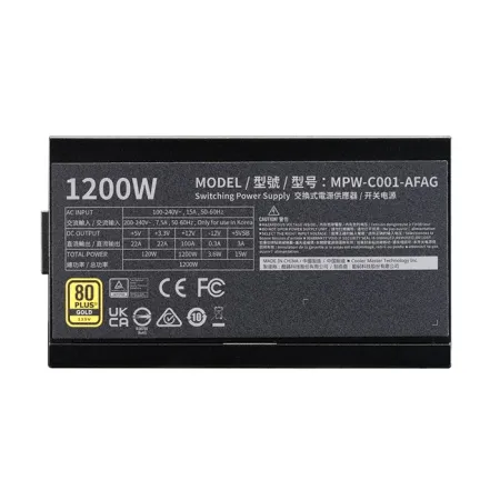 Cooler Master 1200W 80+ Gold PCIe Gen 5.0