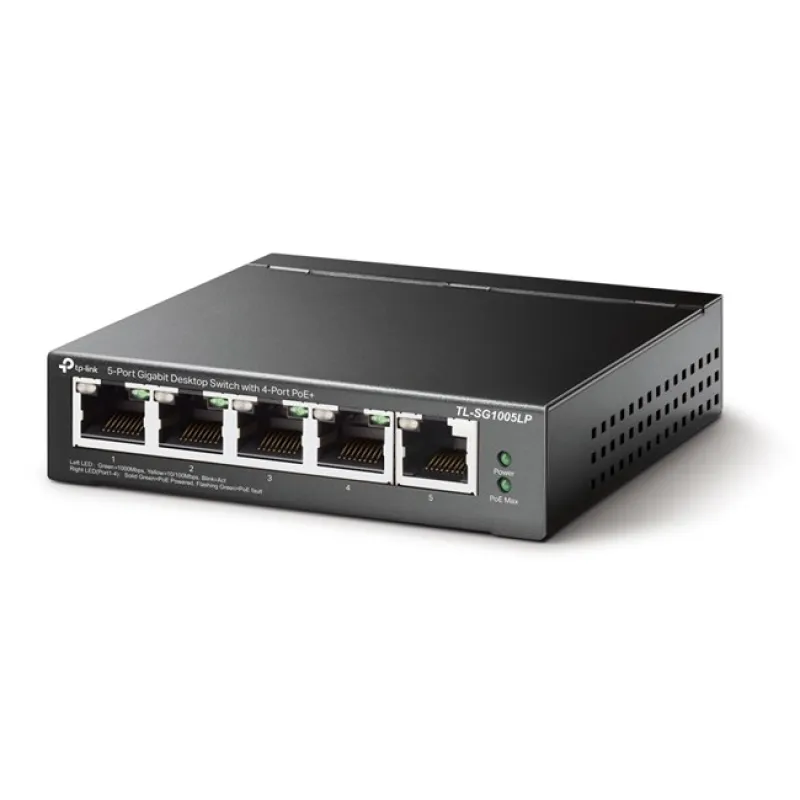 Tp-Link 5Port Gigabit 4xPoE 40W (TL-SG1005LP)
