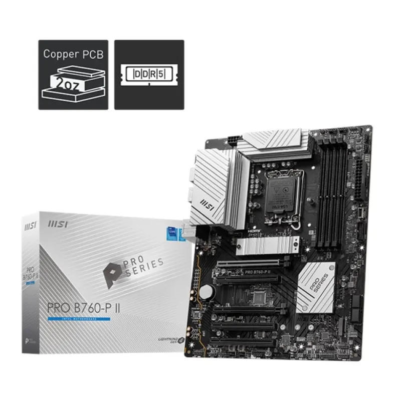 MSI Pro B760-P II D5 1700P Hdmi Dp Type-C