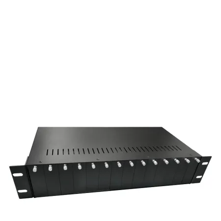 CUDY MC1402 - 2U 19-Inch 14-Slot Dual Power Chassis