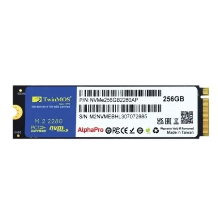 TwinMOS AlphaPro 256GB NVMe M.2 SSD(3600/3250Mb/s)