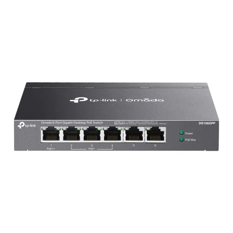 Omada 6Port Gigabit 4xPoE 64W (DS106GPP)