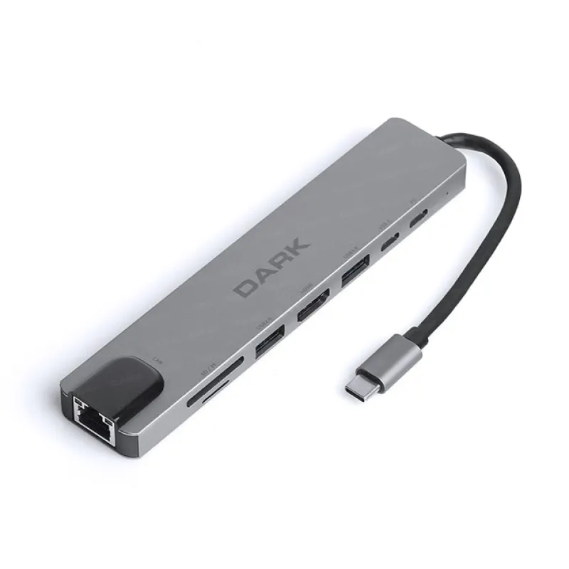 Dark (DK-AC-U31X40) 8in1 USB 3.1 Type-C Çoklayıcı