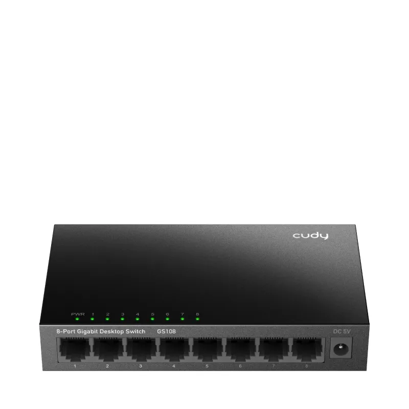 CUDY GS108U - 8-Port Gigabit Switch with USB C